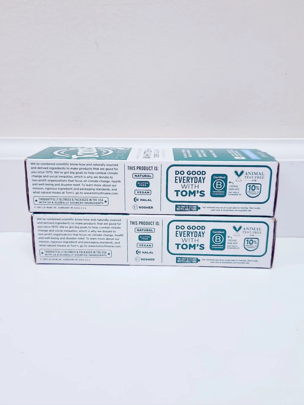 🔮3/$15 Toms of Maine Whiten + Deep Clean Anticavity Toothpaste Peppermint